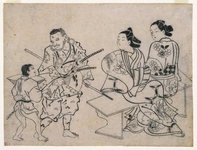 Sumizuir-e, c.1710 by Okumura Masanobu